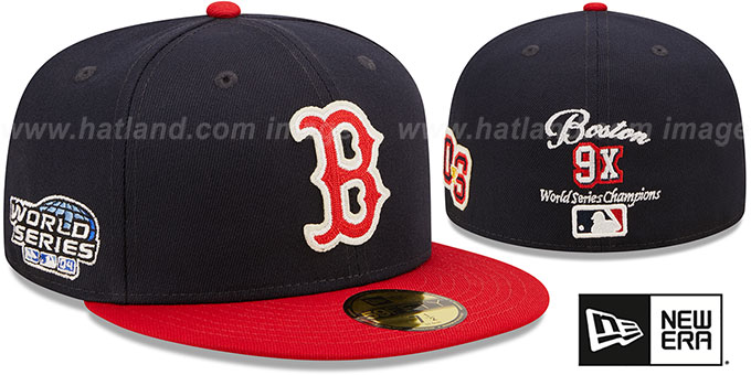 Red Sox 'LETTERMAN SIDE-PATCH' Fitted Hat by New Era