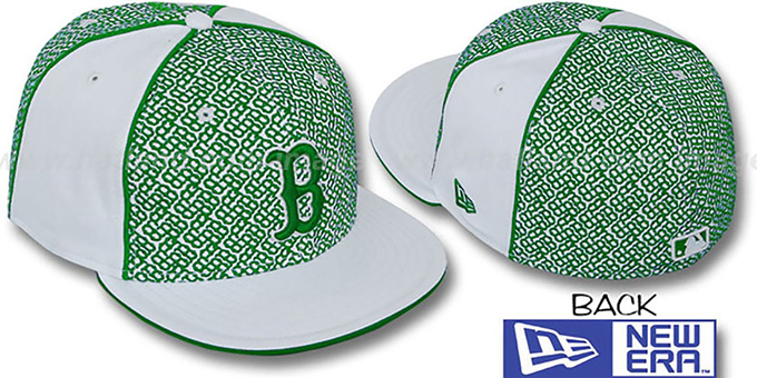 Red Sox 'LOS-LOGOS' White-Green Fitted Hat by New Era