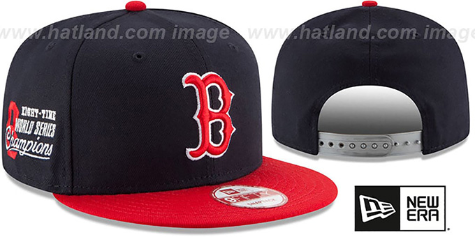 Red Sox 'MLB STAR-TRIM SNAPBACK' Navy-Red Hat by New Era