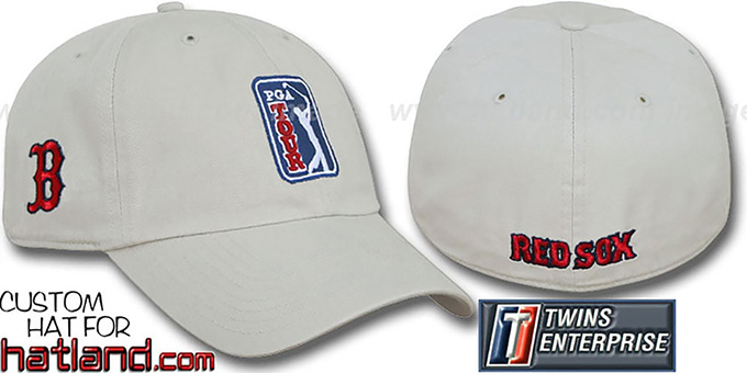 Red Sox 'PGA FRANCHISE' Hat by Twins - stone