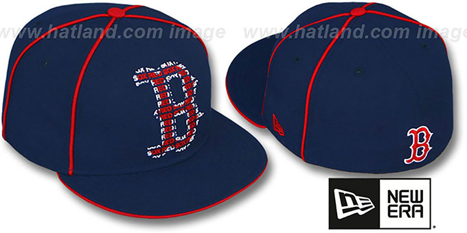 Red Sox 'REPEAT BIG-ONE' Navy Fitted Hat by New Era