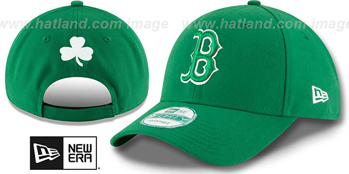 Red Sox 'ST PATRICKS DAY' Green Strapback Hat by New Era