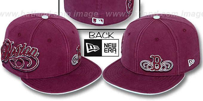 Red Sox 'SULTAN' Burgundy Fitted Hat by New Era