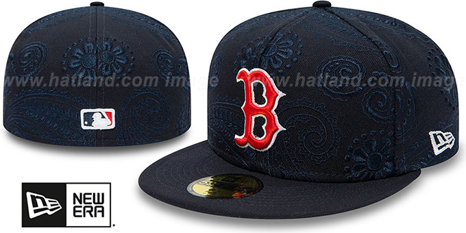 Red Sox 'SWIRL' Navy Fitted Hat by New Era