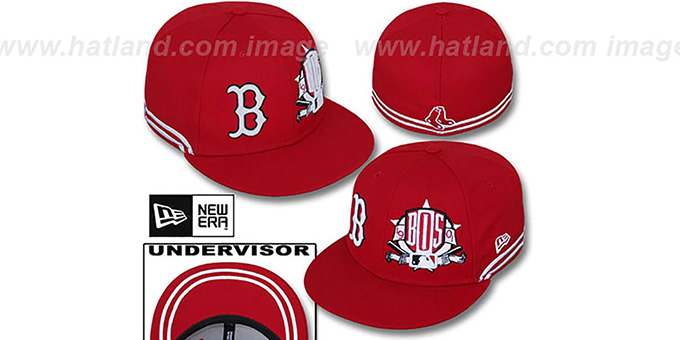 Red Sox 'TWO-BIT' Red-White Fitted Hat by New Era