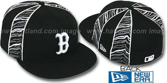 Red Sox 'URBAN JUNGLE' Black Fitted Hat by New Era