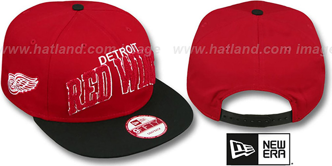 Red Wings 'CHENILLE-ARCH SNAPBACK' Red-Black Hat by New Era