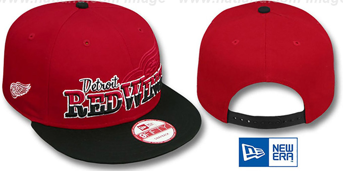 Red Wings 'SPLIT-BLOCK SNAPBACK' Red-Black Hat by New Era