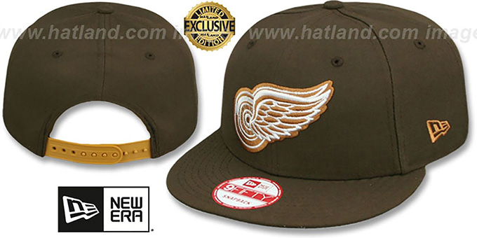 Red Wings 'TEAM-BASIC SNAPBACK' Brown-Wheat Hat by New Era