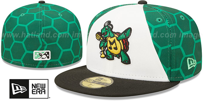 RedBirds 'THEME NIGHT' White-Green-Black Fitted Hat by New Era