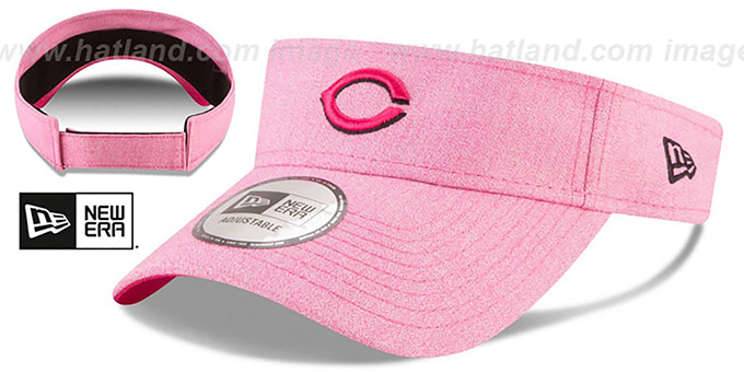 Reds '2018 MOTHERS DAY VISOR' Heather Pink by New Era