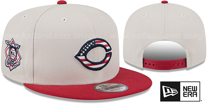 Reds 2024 'JULY 4TH STARS N STRIPES SNAPBACK' Hat by New Era