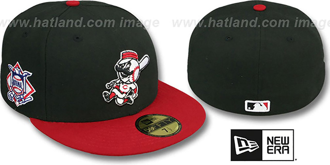 Reds 'BAYCIK' ALT Black-Red Fitted Hat by New Era