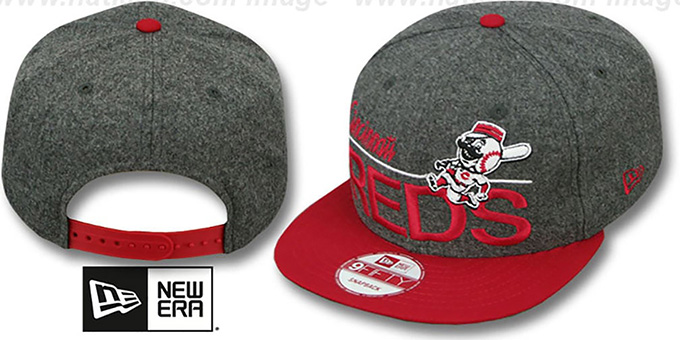 Reds 'FLANNEL SNAPBACK' Grey-Red Hat by New Era