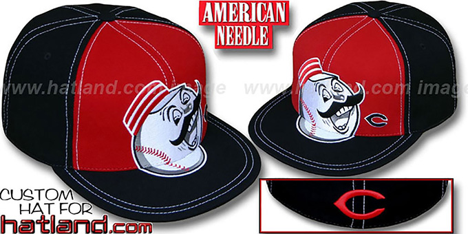 Reds 'GETTIN BIG' Red-Black Fitted Hat by American Needle