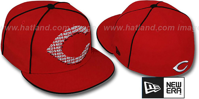 Reds 'REPEAT BIG-ONE' Red Fitted Hat by New Era