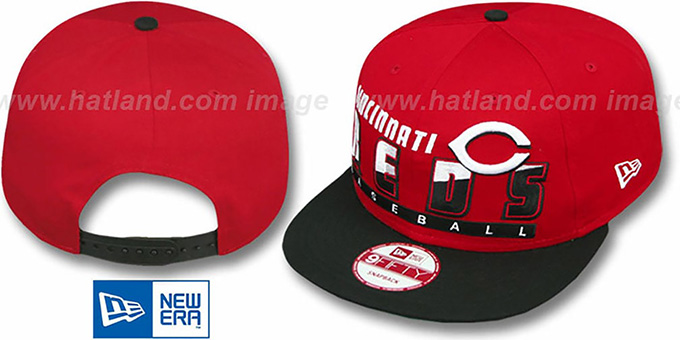 Reds 'SLICE-N-DICE SNAPBACK' Red-Black Hat by New Era