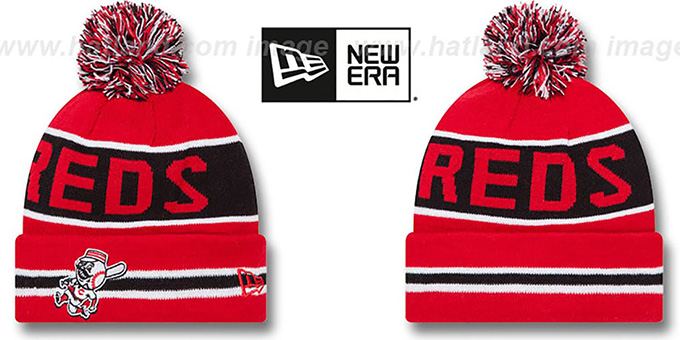 Reds 'THE-COACH' Red Knit Beanie Hat by New Era