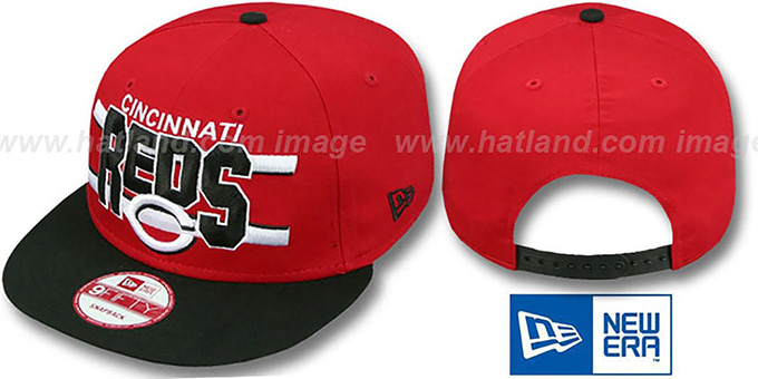 Reds 'WORDSTRIPE SNAPBACK' Red-Black Hat by New Era