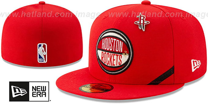 Rockets '2019 NBA DRAFT' Red Fitted Hat by New Era