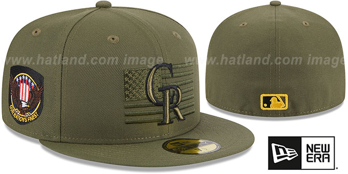 Rockies 2023 ARMED FORCES 'STARS N STRIPES' Hat by New Era