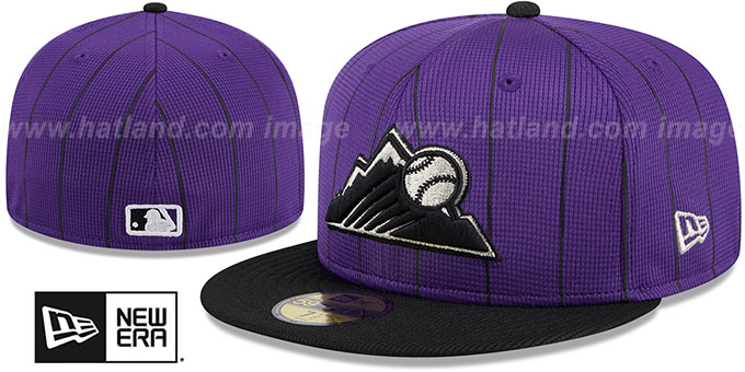 Rockies 2024-25 'BATTING PRACTICE' Fitted Hat by New Era