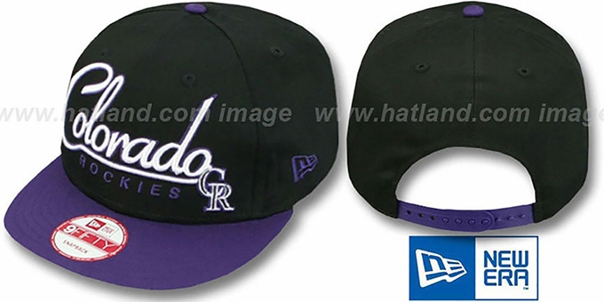 Rockies '2T CHARZ SNAPBACK' Black-Purple Hat by New Era