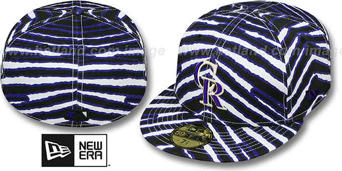 Rockies 'ALL-OVER ZUBAZ' Fitted Hat by New Era