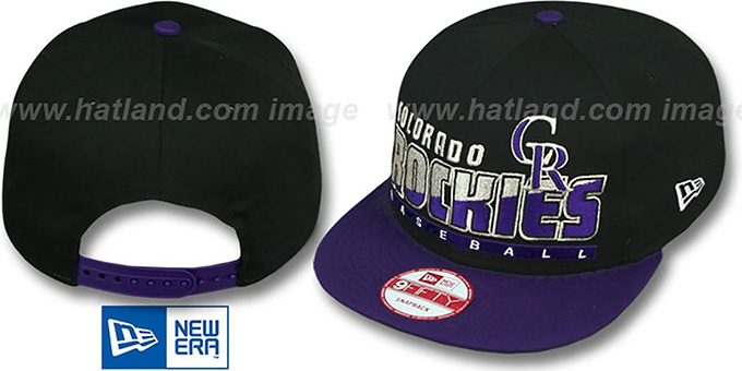 Rockies 'SLICE-N-DICE SNAPBACK' Black-Purple Hat by New Era