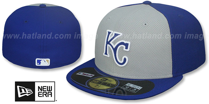 Royals 'MLB DIAMOND ERA' Grey-Royal BP Hat by New Era