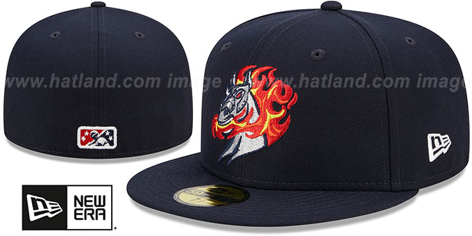 Rumble Ponies 'MILB MARVEL DEFENDERS' Navy Fitted Hat by New Era