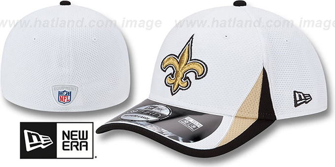 Saints '2013 NFL TRAINING FLEX' White Hat by New Era