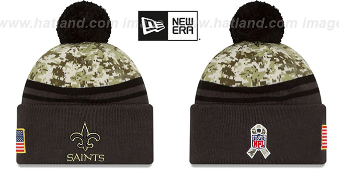 Saints '2016 SALUTE-TO-SERVICE' Knit Beanie Hat by New Era