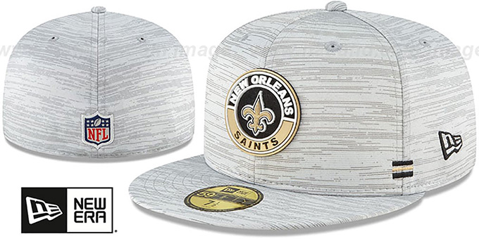 Saints '2020 ONFIELD STADIUM' Heather Grey Fitted Hat by New Era