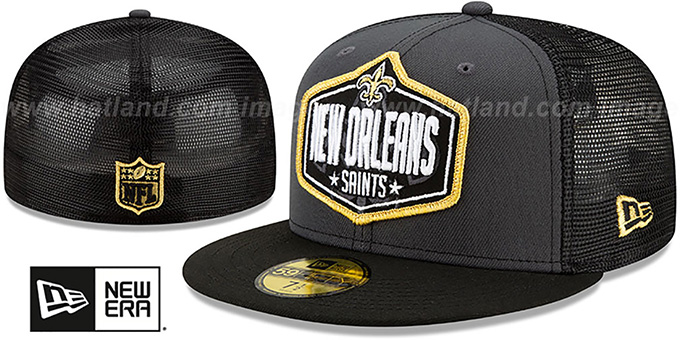 Saints '2021 NFL TRUCKER DRAFT' Fitted Hat by New Era