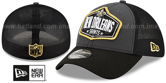 Saints '2021 NFL TRUCKER DRAFT FLEX'  Hat by New Era