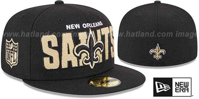 Saints 2023 'NFL DRAFT' Black Fitted Hat by New Era