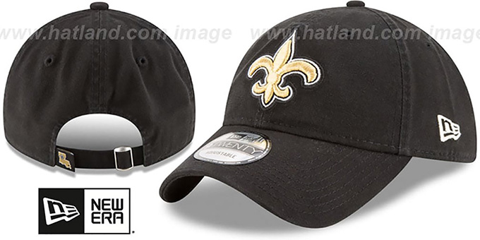 Saints 'CORE-CLASSIC STRAPBACK' Black Hat by New Era