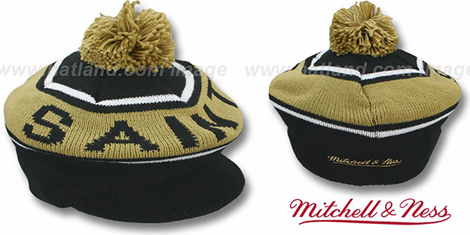 Saints 'RERUN KNIT BEANIE' by Mitchell and Ness