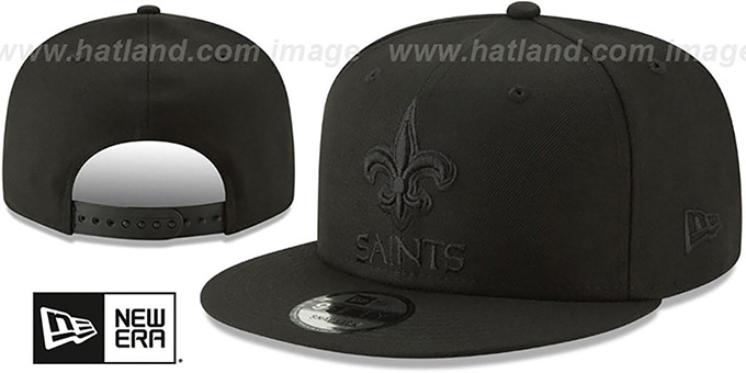 Saints 'TEAM-BASIC BLACKOUT SNAPBACK' Hat by New Era