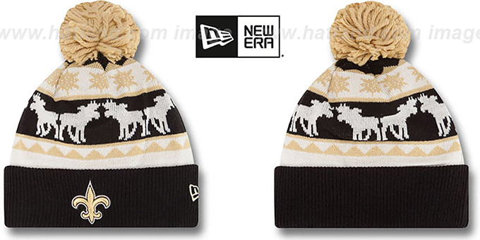 Saints 'THE-MOOSER' Knit Beanie Hat by New Era