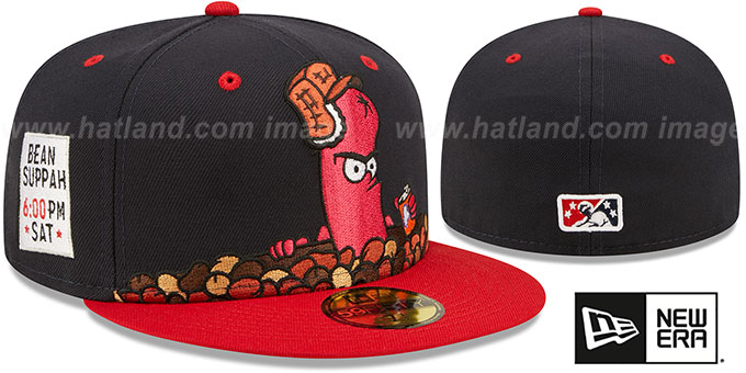 Sea Dogs 'THEME NIGHT' Navy-Red Fitted Hat by New Era