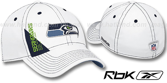 Seahawks '2010 DRAFT-DAY FLEX' White Hat by Reebok