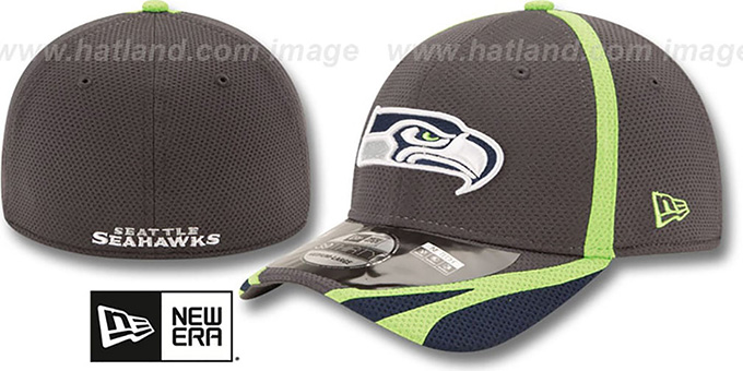 Seahawks '2014 NFL TRAINING FLEX' Graphite Hat by New Era