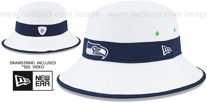 Seahawks '2015 NFL TRAINING BUCKET' White Hat by New Era