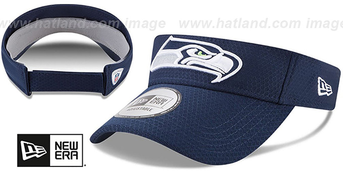 Seahawks '2017 NFL TRAINING VISOR' Navy by New Era