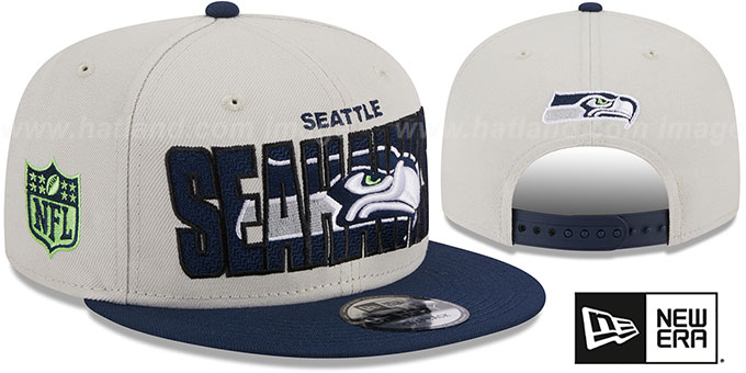 Seahawks 2023 'NFL DRAFT SNAPBACK' Stone-Navy Hat by New Era