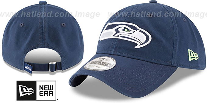 Seahawks 'CORE-CLASSIC STRAPBACK' Navy Hat by New Era