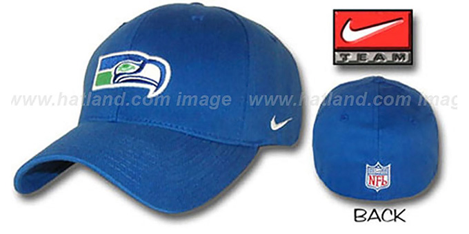 Seahawks 'SWOOSH FIT' Hat by Nike - royal