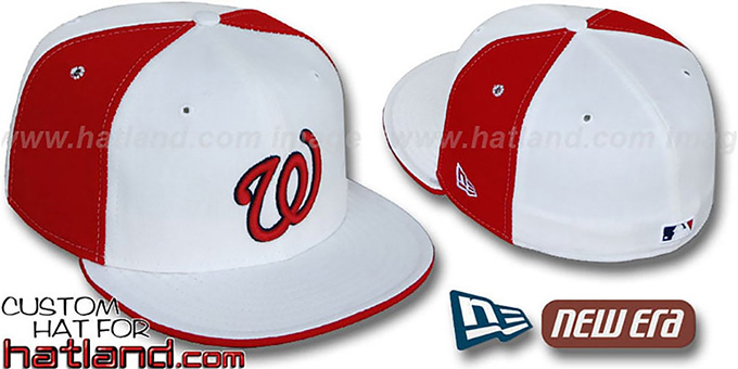 Senators 'COOPERSTOWN PINWHEEL' White-Red Fitted Hat